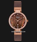 Alexandre Christie AC 2753 LD BROMO Brown Dial Brown Stainless Steel Strap-0