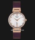 Alexandre Christie AC 2754 LD BRDMS Ladies Mother of Pearl Dial Dual Tone Stainless Steel Strap-0