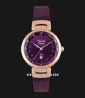 Alexandre Christie AC 2756 LD BRDRE Ladies Purple Mother of Pearl Dial Purple Stainless Steel -0