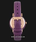 Alexandre Christie AC 2759 LD LRGSLPU Passion Ladies White Dial Purple Leather Strap-2