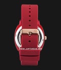 Alexandre Christie AC 2763 LD RRGRE Ladies Red Sunray Dial Red Rubber Strap-2