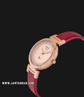Alexandre Christie AC 2764 LH LRGRG Ladies Rose Gold Dial Red Leather Strap-1