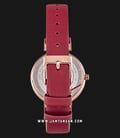 Alexandre Christie AC 2764 LH LRGRG Ladies Rose Gold Dial Red Leather Strap-2