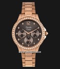 Alexandre Christie Sport AC 2768 BF BRGBO Ladies Brown Dial Rose Gold Stainless Steel Strap-0