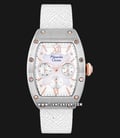 Alexandre Christie AC 2780 BF LTRMS Ladies Mother Of Pearl Dial White Leather Strap-0