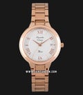 Alexandre Christie AC 2781 LD BRGSL Ladies White Dial Rose Gold Stainless Steel -0