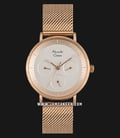 Alexandre Christie AC 2787 BF BRGSL Ladies White Dial Rose Gold Stainless Steel-0