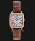 Alexandre Christie AC 2788 LH LRGMSBO Ladies Mother of Pearl Dial Brown Leather Strap-0