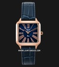 Alexandre Christie AC 2788 LH LRGMU Ladies Mother of Pearl Dial Blue Leather Strap-0