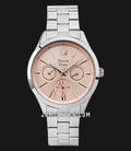 Alexandre Christie AC 2796 BF BSSLN Ladies Light Rose Gold Dial Stainless Steel Strap-0