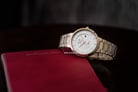 Alexandre Christie AC 2797 LD BGPIV Ladies Silver Dial Gold Stainless Steel Strap-1