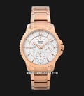 Alexandre Christie AC 2804 BF BRGSL Silver Dial Rose Gold Stainless Steel Strap-0