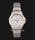 Alexandre Christie AC 2804 BF BTRSL Silver Dial Dual Tone Stainless Steel Strap-0