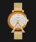 Alexandre Christie AC 2806 LH BGPSL Ladies Silver Dial Gold Stainless Steel-0