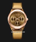 Alexandre Christie Multifunction AC 2808 BF RRGBOBO Ladies Brown Dial Brown Rubber Strap-0