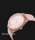 Alexandre Christie Multifunction AC 2808 BF RRGPN Ladies Pink Dial Pink Rubber Strap-1