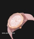 Alexandre Christie Multifunction AC 2808 BF RRGPNPN Ladies Soft Pink Dial Soft Pink Rubber Strap-1