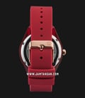 Alexandre Christie Multifunction AC 2808 BF RRGRERE Ladies Red Dial Red Rubber Strap-2