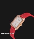 Alexandre Christie AC 2810 LH LRGSLRE Passion Ladies White Dial Red Rubber Strap-1