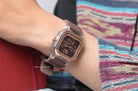 Alexandre Christie AC 2811 BF RRGBO Chronograph Ladies Brown Dial Brown Rubber Strap-1