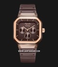 Alexandre Christie AC 2811 BF RRGBOBO Chronograph Ladies Brown Dial Brown Rubber Strap-0