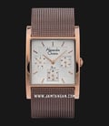 Alexandre Christie Passion AC 2814 BF BBNSL Ladies Silver Dial Brown Mesh Strap-0