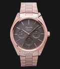 Alexandre Christie Multifunction AC 2817 BF BRGGR Ladies Grey Dial Rose Gold Stainless Steel Strap-0