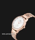 Alexandre Christie AC 2819 LS BRGSL Ladies Silver Dial Rose Gold Stainless Steel Strap-1