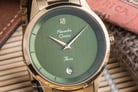 Alexandre Christie AC 2820 LD BGPGN Ladies Green Dial Gold Stainless Steel Strap-6