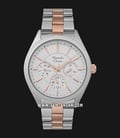 Alexandre Christie AC 2830 BF BTRSL Ladies Silver Dial Dual Tone Stainless Steel Strap-0