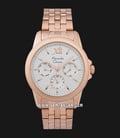 Alexandre Christie AC 2831 BF BRGSL Ladies Silver Dial Rose Gold Stainless Steel Strap-0