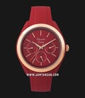 Alexandre Christie AC 2833 BF RRGRE Ladies Red Dial Red Rubber Strap-0