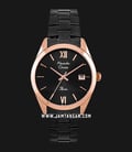 Alexandre Christie Passion AC 2840 LD BBRBA Black Dial Black Stainless Steel Strap-0