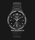 Alexandre Christie Passion AC 2842 LD BIPBA Black Dial Black Stainless Steel Strap-0