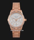Alexandre Christie AC 2843 BF BRGSL Silver Dial Rose Gold Stainless Steel Strap-0