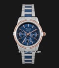 Alexandre Christie AC 2843 BF BTUBU Blue Dial Dual Tone Stainless Steel Strap-0