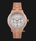 Alexandre Christie AC 2844 BF BRGSL Ladies Silver Dial Rose Gold Stainless Steel Strap-0