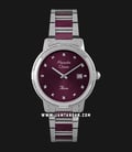 Alexandre Christie Passion AC 2846 LD BTDRE Ladies Magenta Dial Dual Tone Stainless Steel-0
