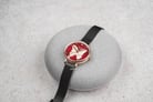 Alexandre Christie Classic AC 2850 LH BBRRE Ladies 3D Butterfly Red Dial Black Mesh Strap-3