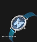 Alexandre Christie AC 2850 LH BTUBU Ladies 3D Butterfly Blue Dial Blue Mesh Strap-1