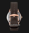 Alexandre Christie Classic AC 2868 BF LRGGR Ladies Black Dial Brown Leather Strap-2