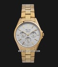 Alexandre Christie AC 2890 BF BGPSL Ladies Silver Dial Gold Stainless Steel Strap-0