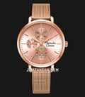 Alexandre Christie Passion AC 2916 BF BRGPN Ladies Pink Dial Rose Gold Mesh Strap-0