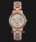 Alexandre Christie Passion AC 2938 BF BRGRGBO Ladies Rose Gold Dial Dual Tone St Steel Ceramic Strap-0