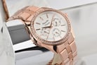 Alexandre Christie AC 2949 BF BRGSL Ladies Silver MOP Dial Rose Gold Stainless Steel Strap-6