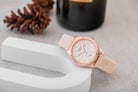 Alexandre Christie Bloom AC 2994 BF RRGLN Ladies Rose Gold  Dial Beige Rubber Strap-3