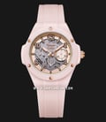 Alexandre Christie AC 2A02 BF RRGPN Ladies Transparency Dial Pink Rubber Strap-0