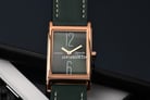 Alexandre Christie AC 2A05 LH LRGGN Ladies Green Dial Green Leather Strap-5