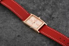 Alexandre Christie AC 2A05 LH LRGLNRE Ladies Light Rose Gold Dial Red Leather Strap-3