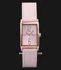 Alexandre Christie AC 2A05 LH LRGPN Ladies Light Pink Dial Pink Leather Strap-0